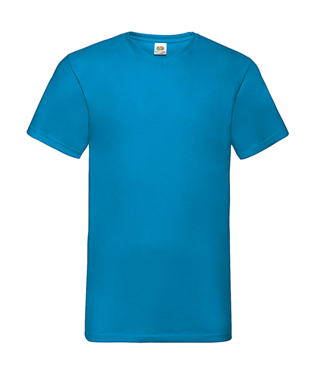 Tričko do V - azure blue