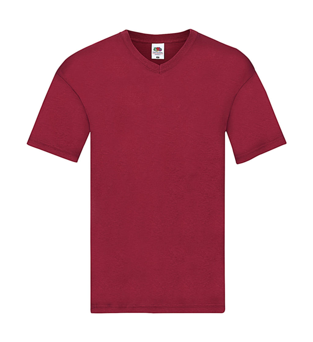 Tričko Original s V-výstrihom - brick red