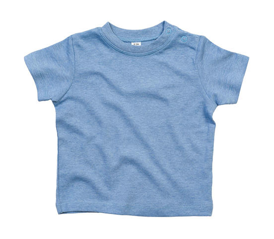 Tričko pre bábätká - heather blue organic