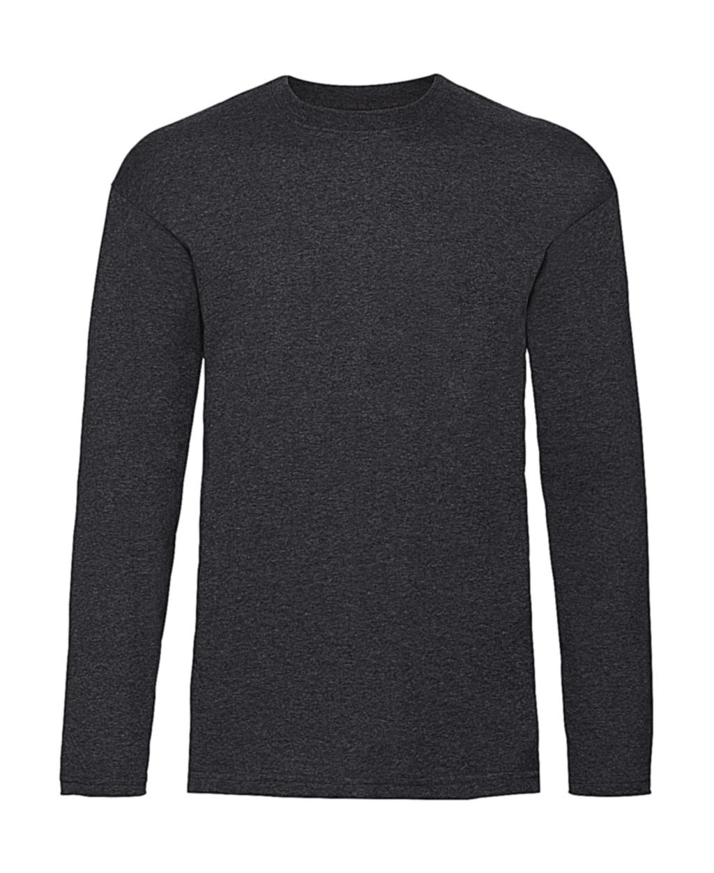 Tričko s dlhými rukávmi Value Weight - dark heather grey