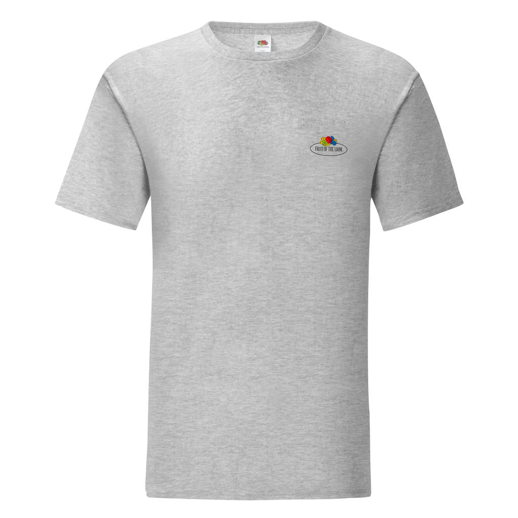 Tričko Vintage s malým logom - heather grey