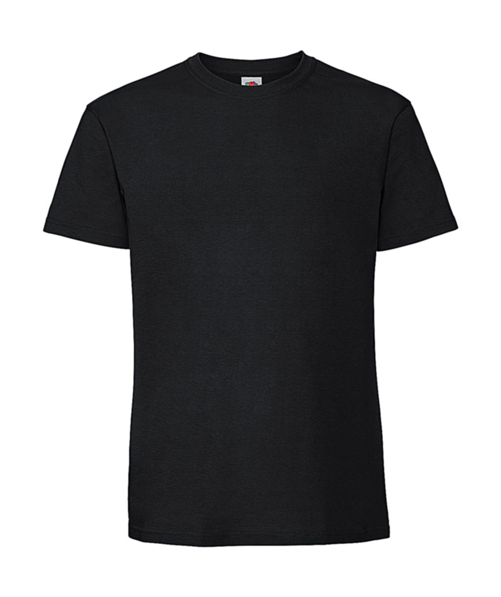 Tričko z prstencovej bavlny Iconic 195 Premium - black