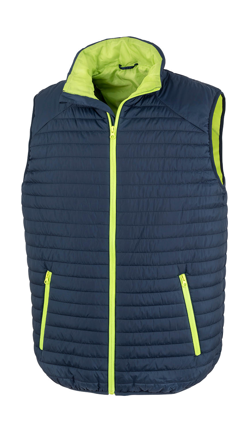 Vesta Thermoquilt Gilet - navy/lime